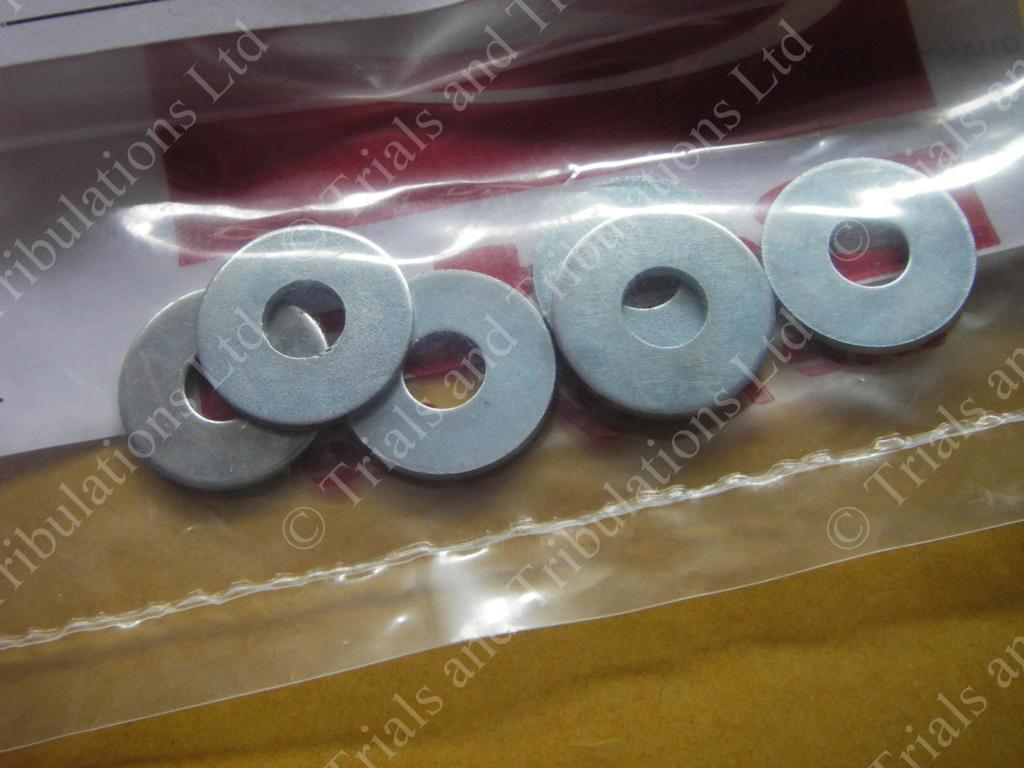 Beta steel  clutch bolt washers (set of 6- Techno to Evo)