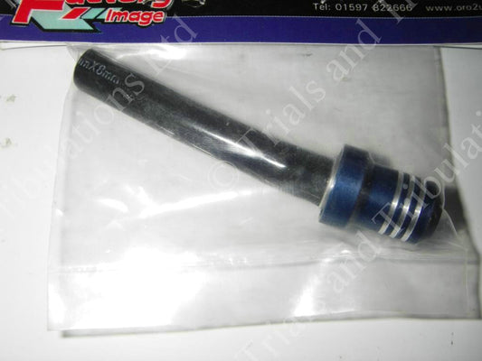 Alloy fuel breather cap  &  short hose Blue