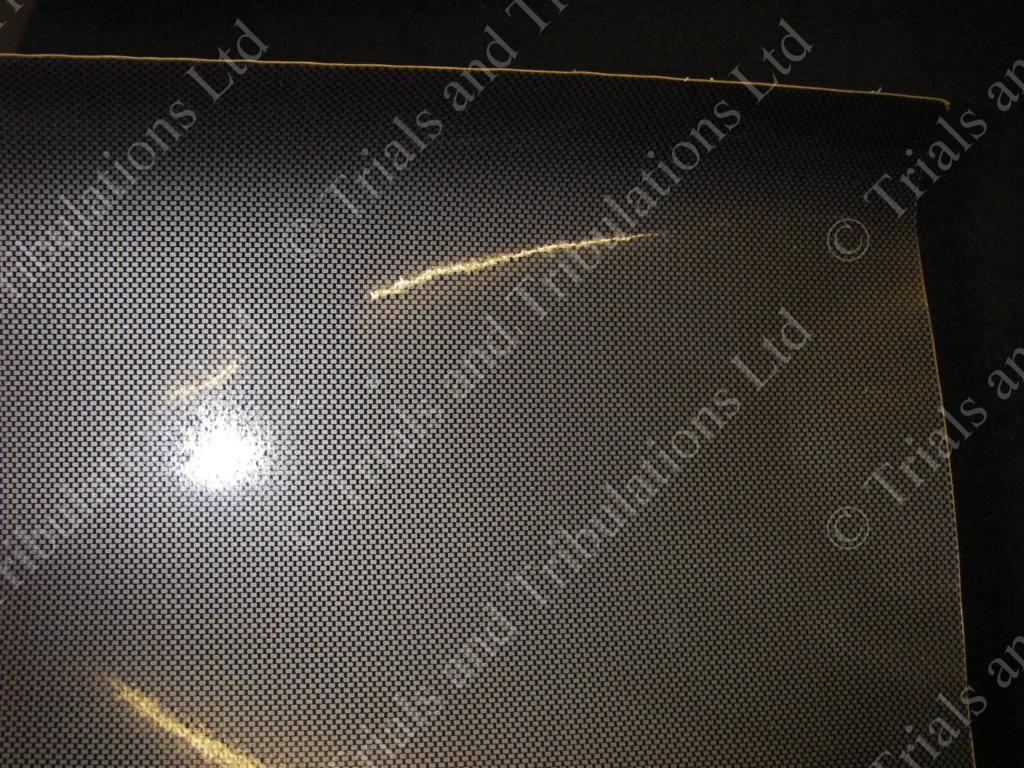 Carbon fibre look plastic protection sheet.Self adhesive 40x50cm