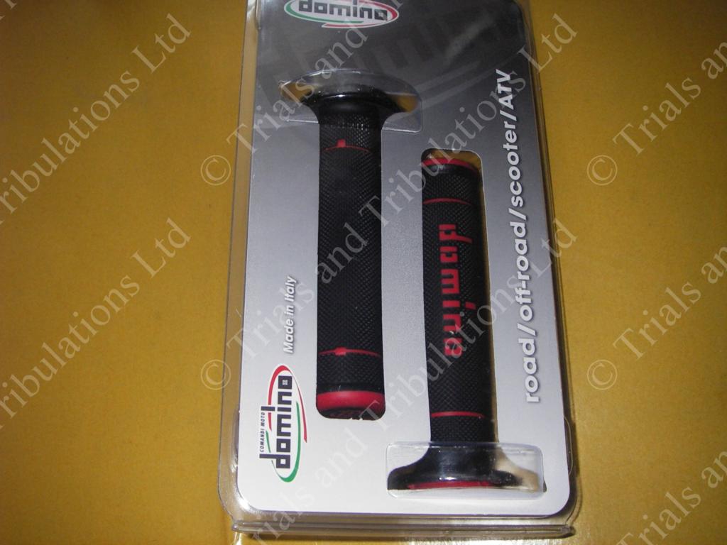 Domino Trials Grips Black-Red