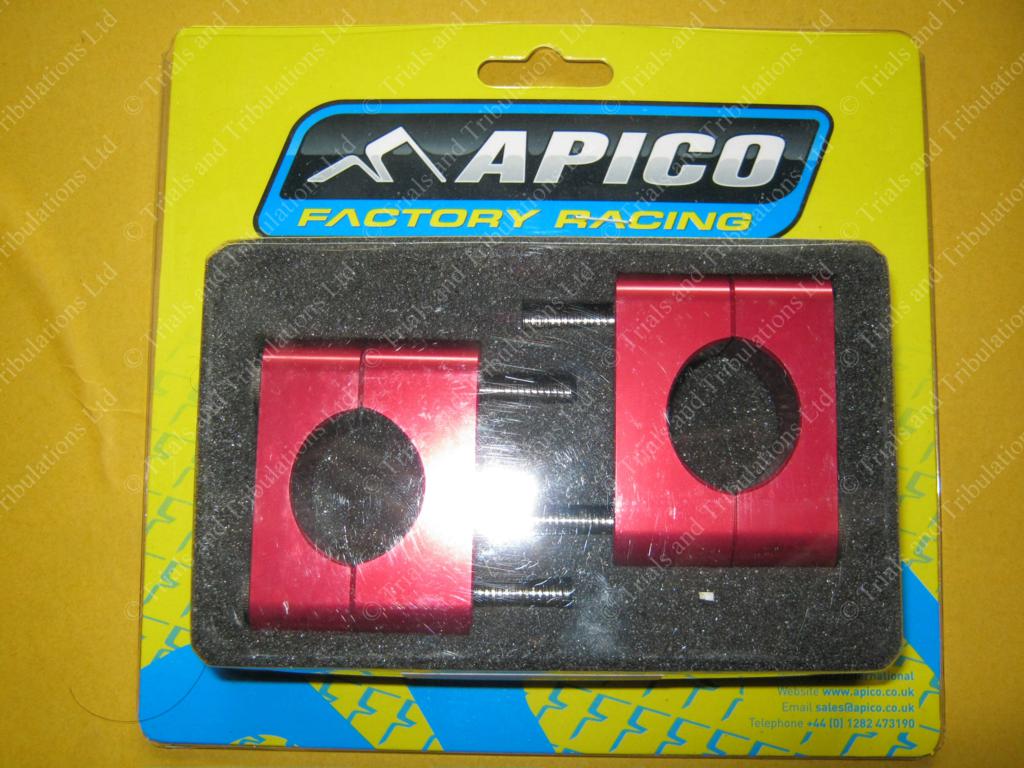 Apico Fatbar Clamps (Red)