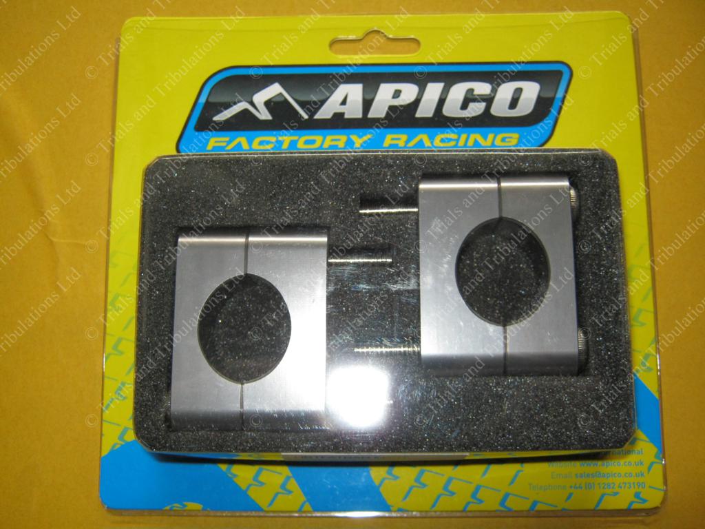 Apico Fatbar Clamps (Titanium colour)