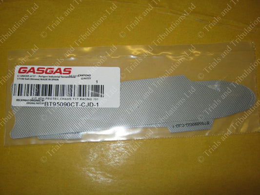 Gas Gas 2017  frame protector decal (silver - grey)