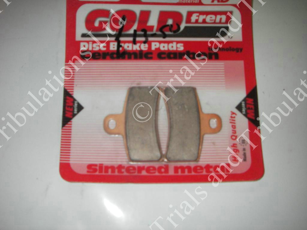 Goldfren 143 pads -early Gas Gas (see fitting guide below)