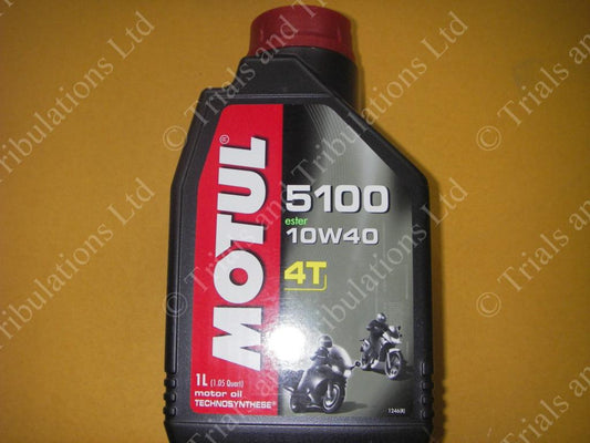 Motul 5100 4T semi synthetic 10w/40 engine-gearbox oil