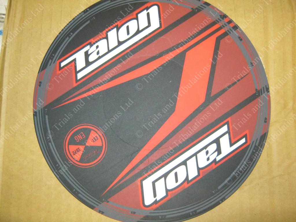 Talon rear sprocket decal-guard