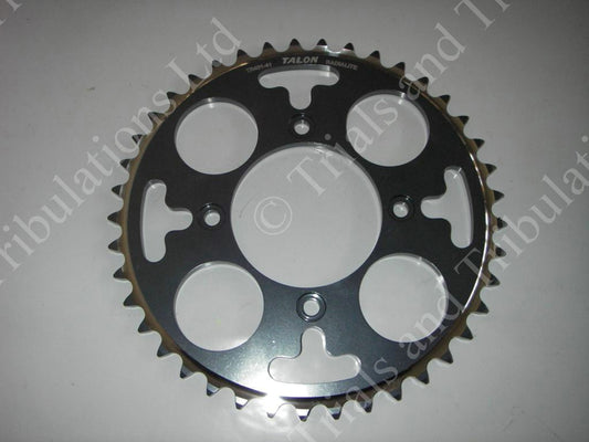 Talon rear sprocket 41T  GREY  (Beta,Gas Gas ,Sherco)
