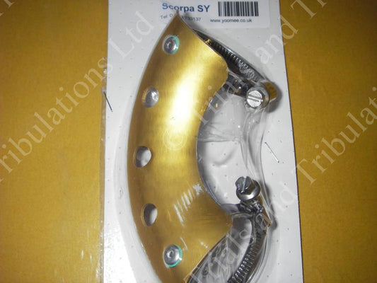 Front exhaust pipe guard (curved gold)